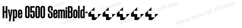 Hype 0500 SemiBold字体转换